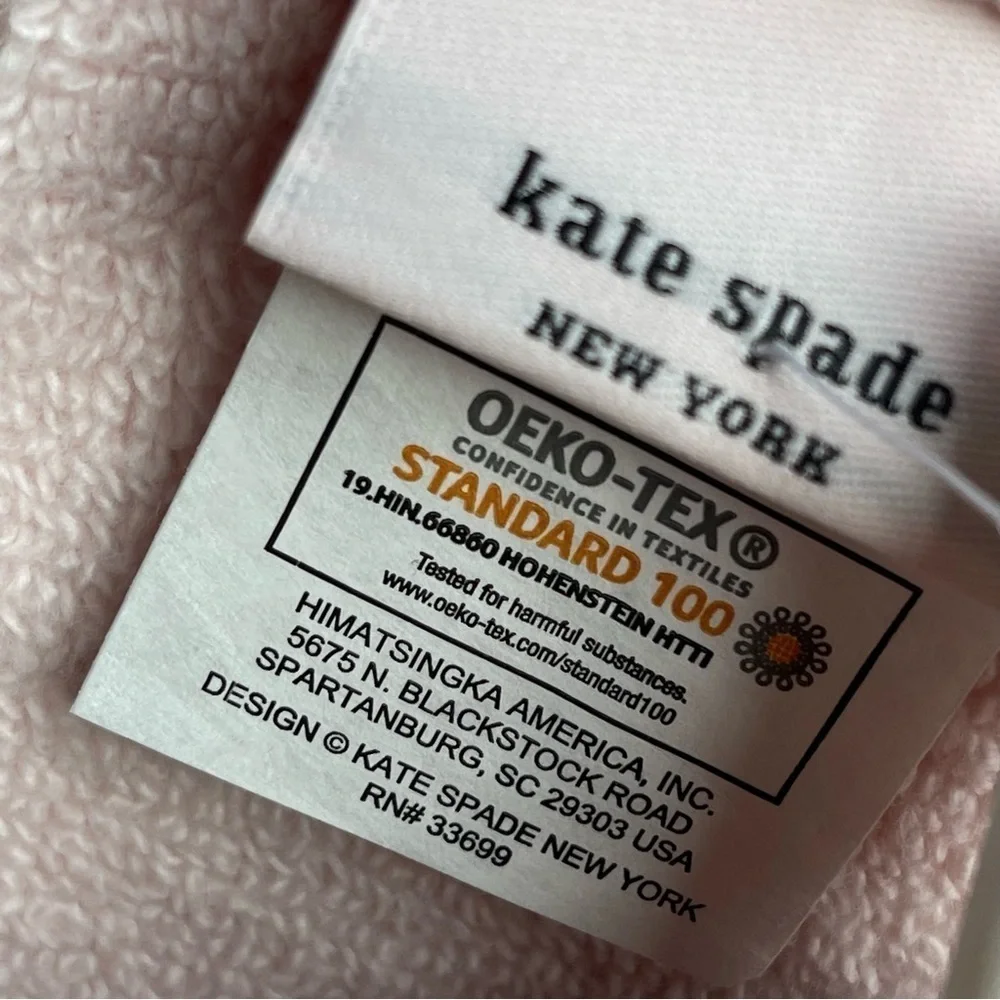 Kate Spade New York Set of 2 bath towels Ballet Pink NWT